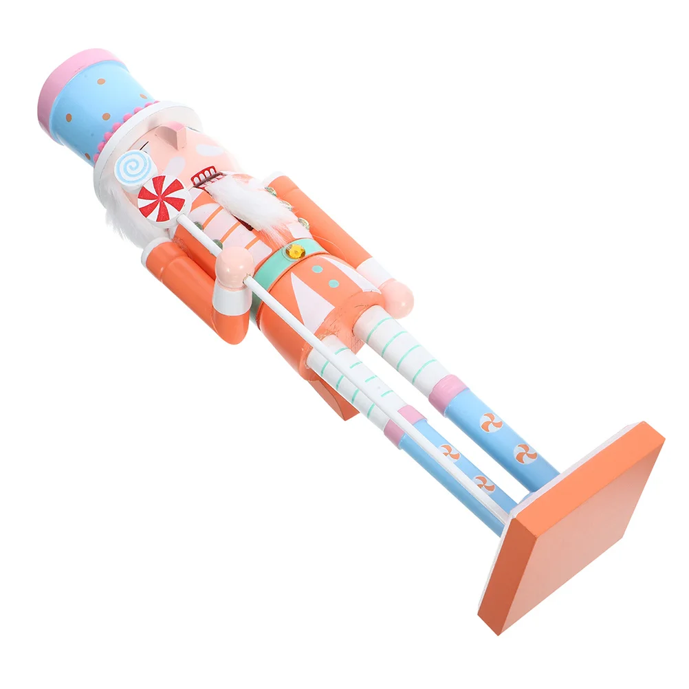 

Wooden Nutcracker Soldier Figurines Christmas Decor Festive Home Decoration Desktop Holiday Ornament Unique Xmas Party