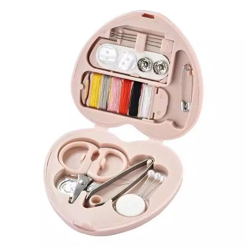 1 Box Tragbares Mini-Reise-Nähset für den Haushalt, Nähzubehör-Aufbewahrungstaschen, Kleinteile-Organizer, Heimwerkerwerkzeuge, Nähzubehör