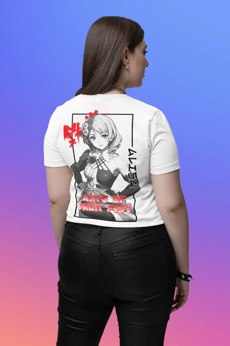 TEKKEN Alisa Bosconovitch Anime T Shirt Unisex Tekken Tshirt Gaming Graphic Tees Gifts for Gamers Stylish Japanese Anime Shirt