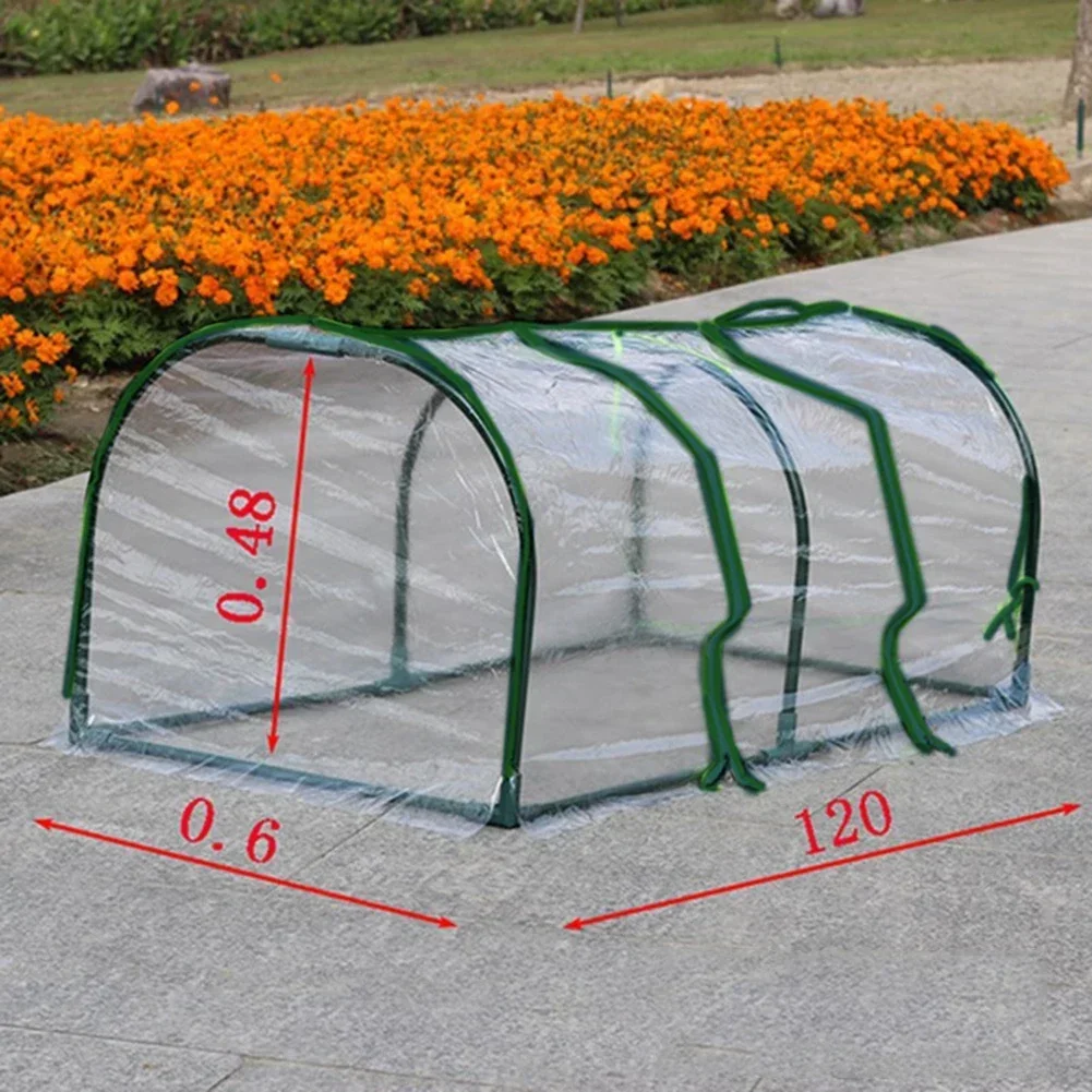 1x Outdoor Garden Greenhouse Bottomless Flower Bed Clear Heat Preservation Cover Flower House Outer Cover