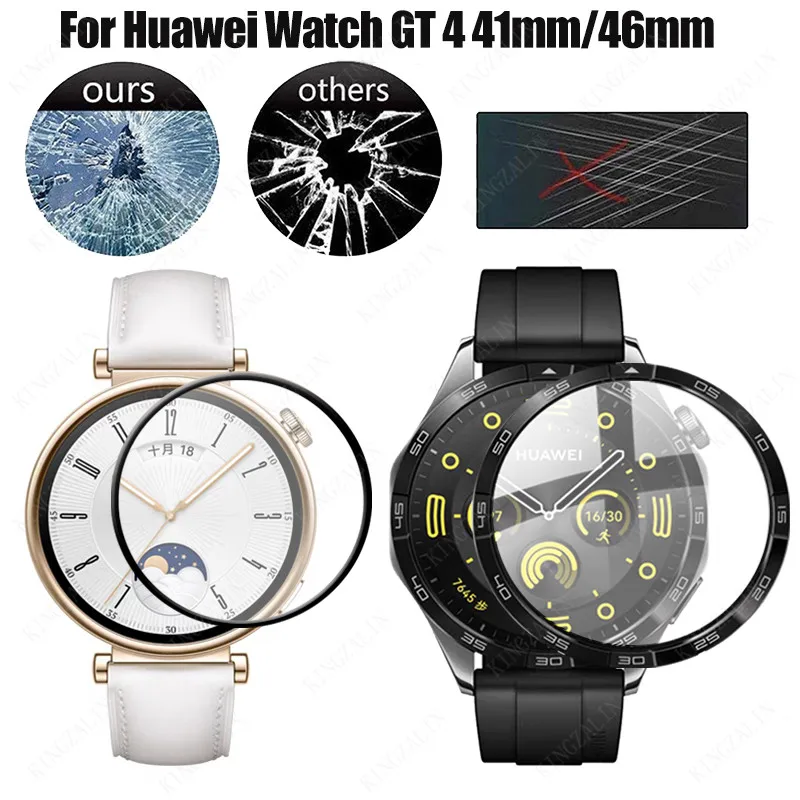 Tempered Glass for Huawei Watch GT 4 41mm 46mm Smart Watch Full Cover Screen Protector for Huawei Watch GT4 Protective Glass