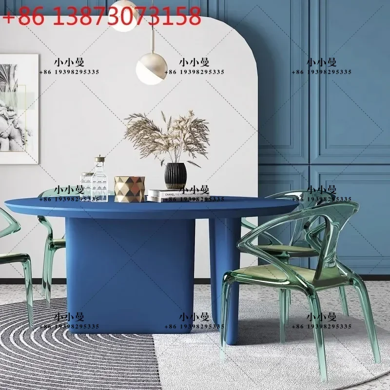 Nordic baking paint simple modern rectangular household solid wood negotiation table coffee table