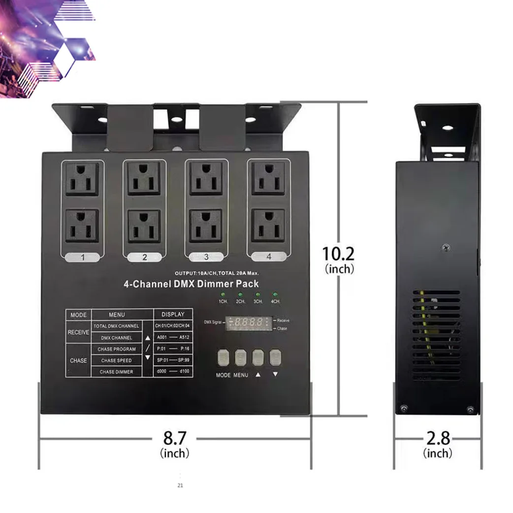 4-Channel silicon box 4-channel DMX512 dimming controller stage lighting silicon box