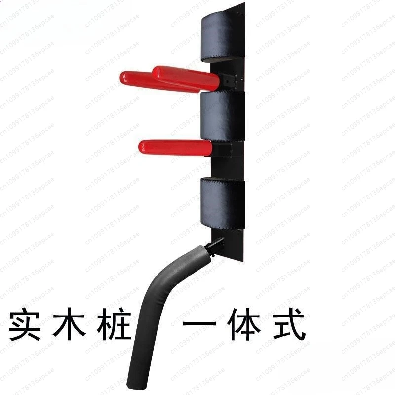 Increase leg sweeping function, wall-mounted spring pile, Wing Chun wooden pile is simple