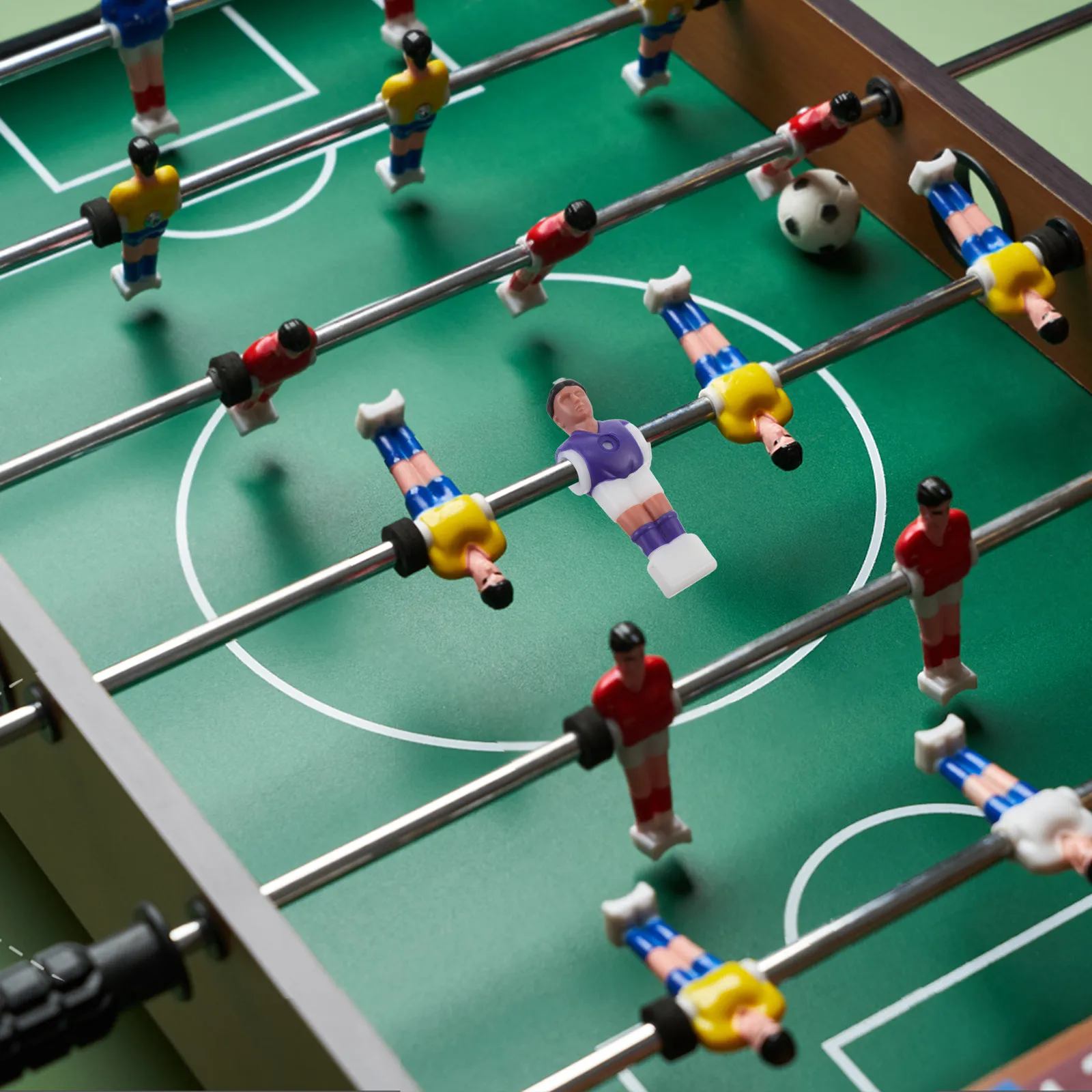 1 Conjunto de Acessórios para Máquina de Futebol de Mesa: Bonecos de Resina de Futebol, Compatíveis Universalmente para Peças de Reposição de Pebolim, Noite de Jogo