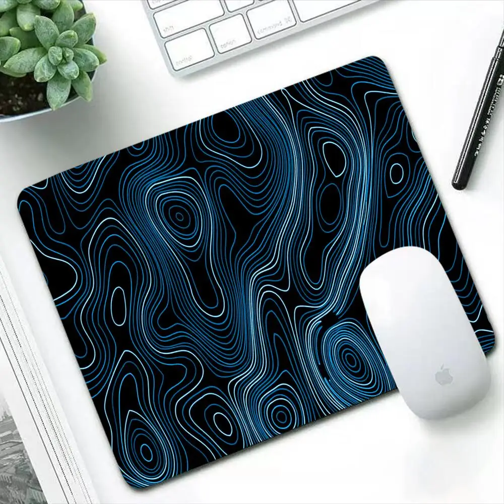 Topographic map seamless Durable Mouse Pad Anime Computer Desk Mat Accessories Art Mousepad Gaming Pc Gamer Keyboard Mausepad