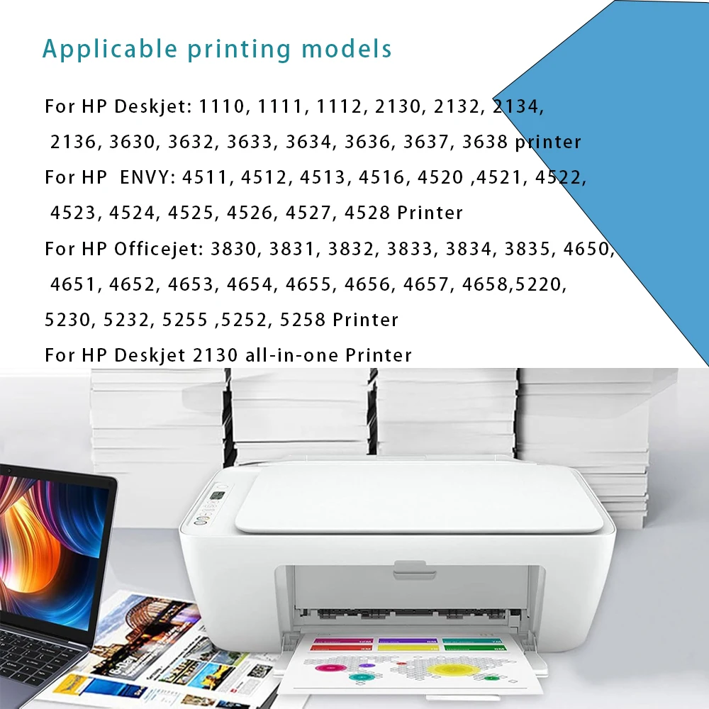 302 Ink Cartridge Replacement For HP 302 302XL DeskJet 1110 2130 for HP302 Envy 4520 NS45 Officejet 3630 3639 5200