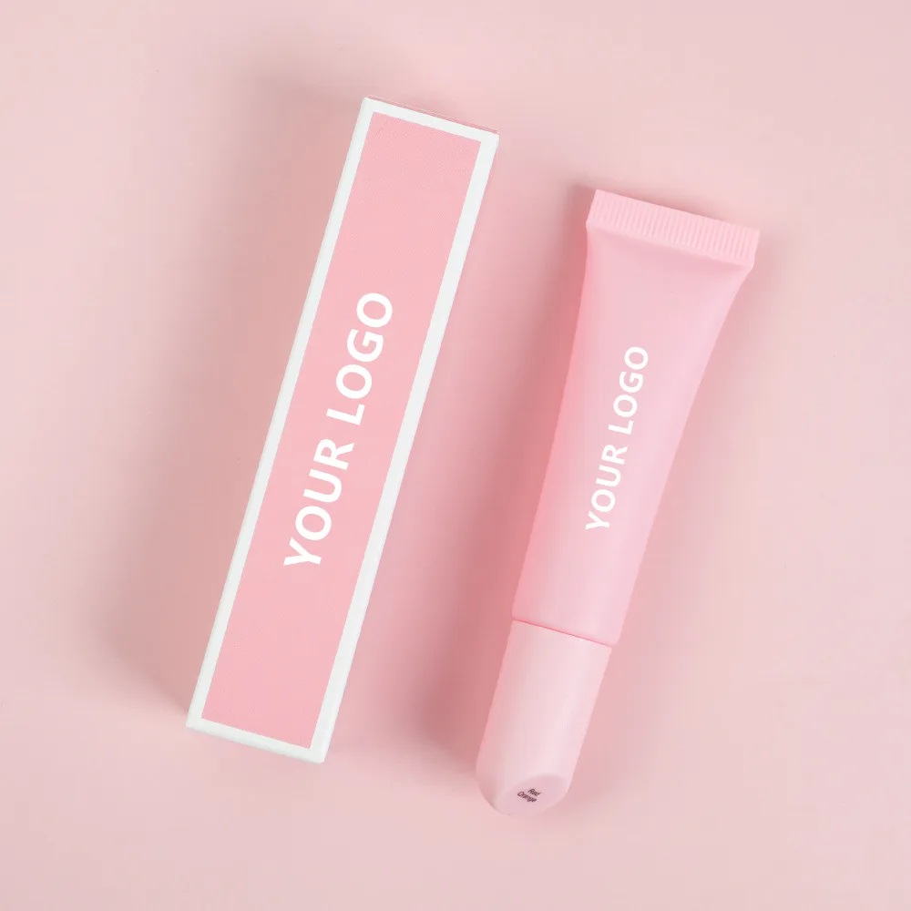 Make up Lip Gloss Custom Logo Vegan Glossy Liquid Lip Care Oil Peptide Treatment Plumper Liploss Squeeze Tubes 5PCS