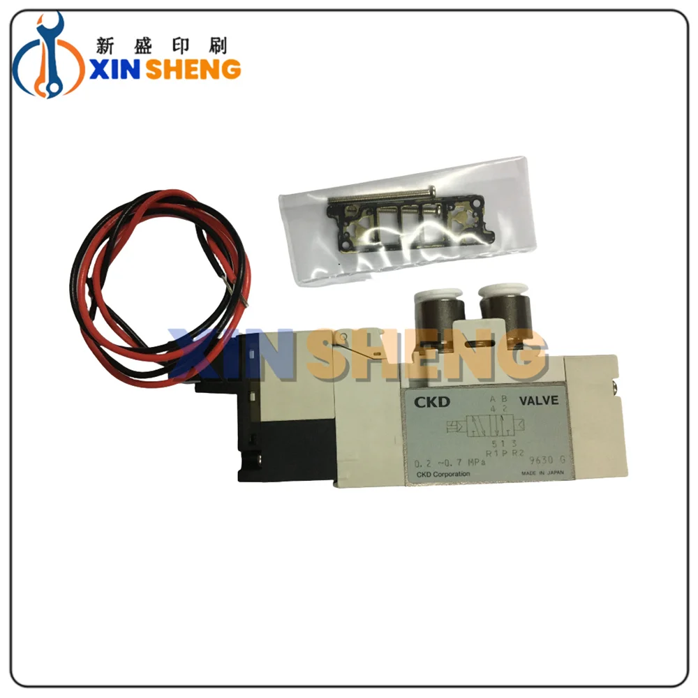 Best Quality Plate Clamp R-Side Valve 4GA119-C6-A2N-3 6mm Komori Solenoid Valve