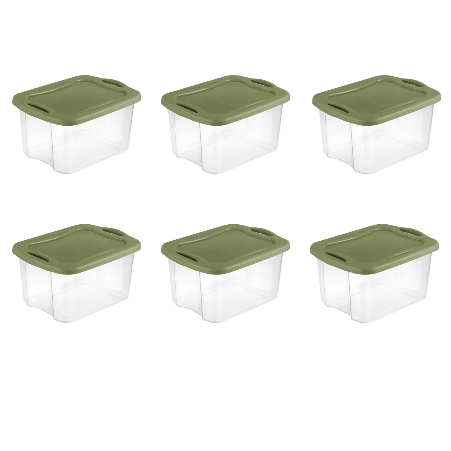 

40 Qt. Plastic Storage Boxes, Set of 6