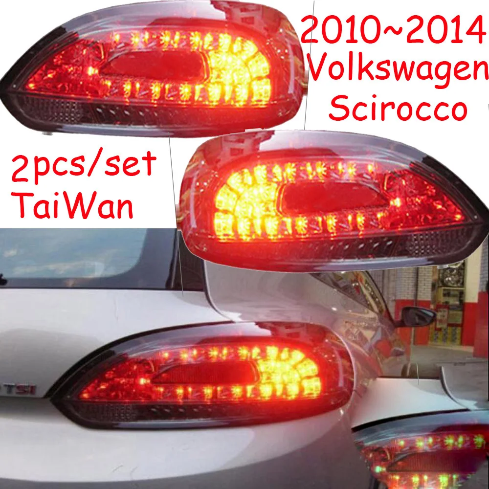 2pcs Car Styling Scirocco Tail Lights For 2009~2015year Scirocco Taillights LED Car Accessories Tail Lamp Rear Lamp