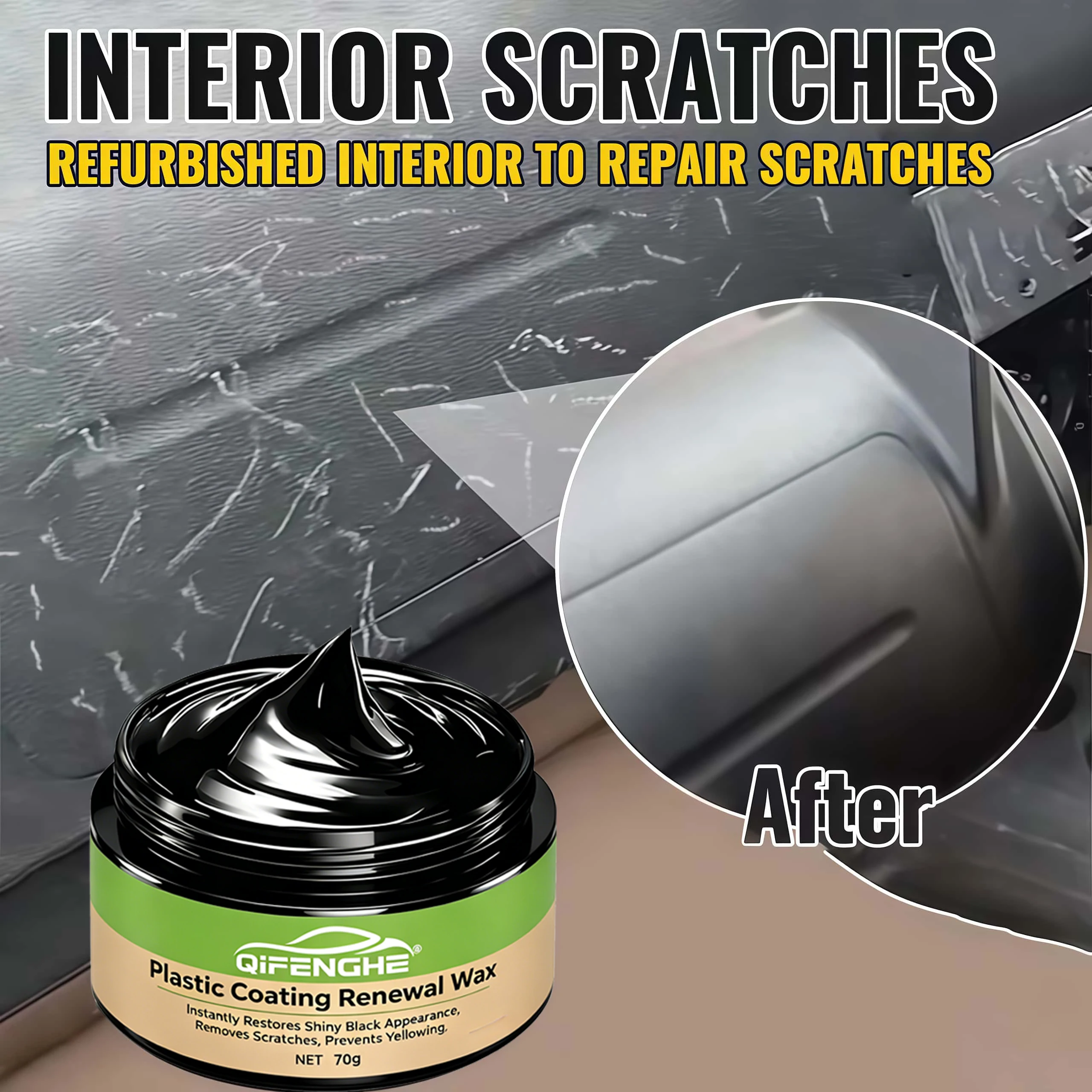 Trim Restorer Plastic - Car Plastic Trim Restore Wax 70g