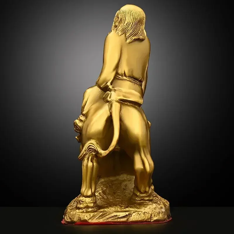 Copper Statue of People Laozi Riding A Bull Character Statue Out of Customs Decor Home Craft