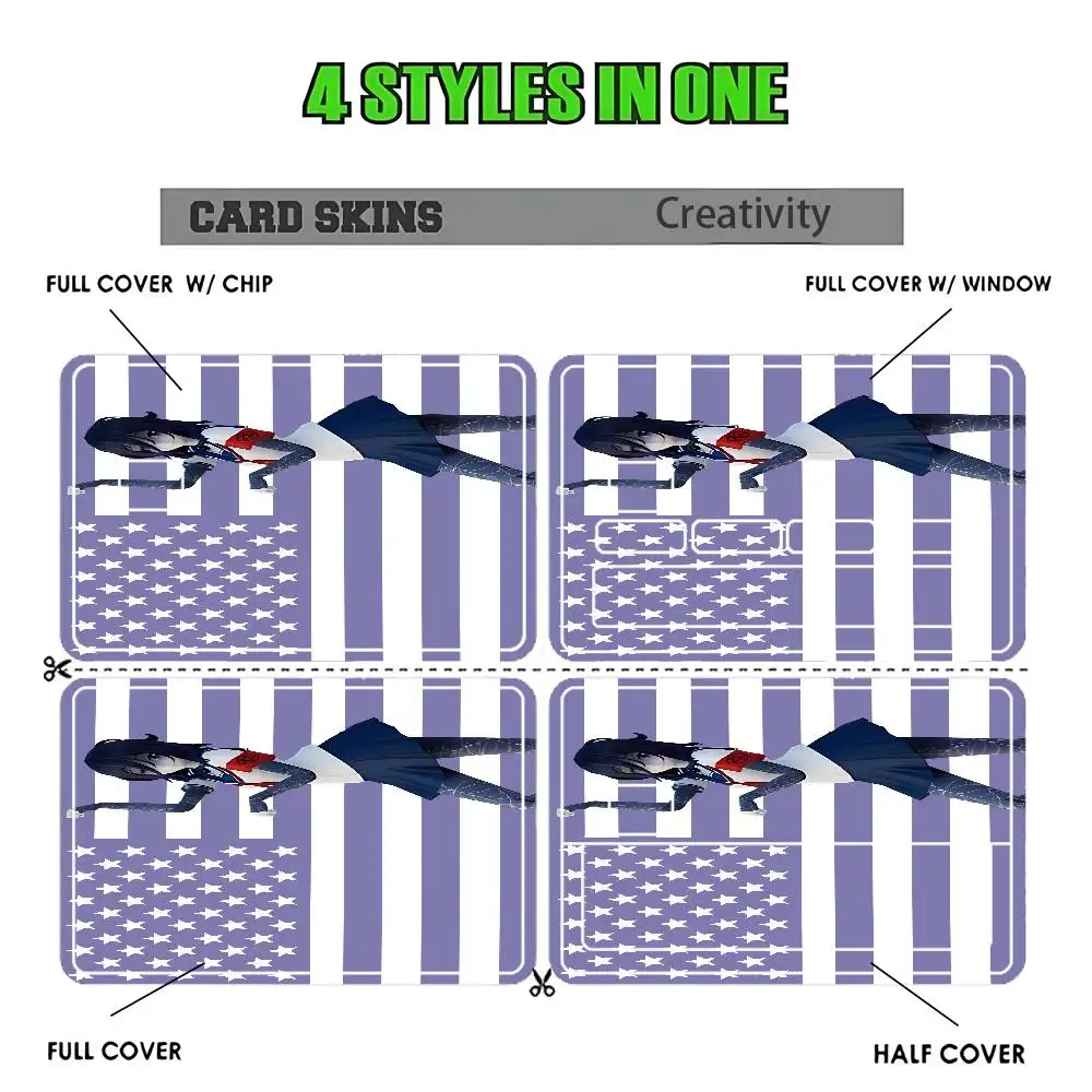 Oka Ruto Y-Yandere S-Simulator Stickers Credit Visa Debit Bank Charge Card Bus Metro Waterproof Sticker Decal Decoration