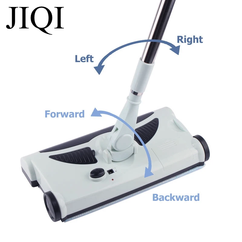 JIQI Rechargeable Electric Sweeping Machine Wireless Hand Push Dustpan Floor Dust Clean Sweeper Robot Vacuum Cleaner Automatic