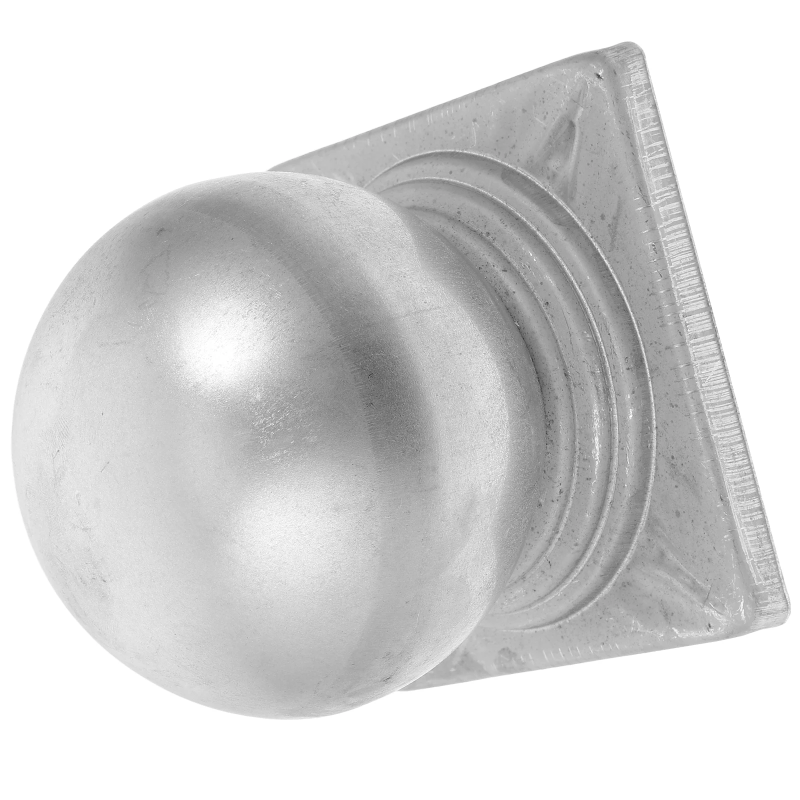 

Square Tube Column Cap Ball Fence Post Decorative Metal Cover for Railing Porch Durable Waterproof Easy Installation