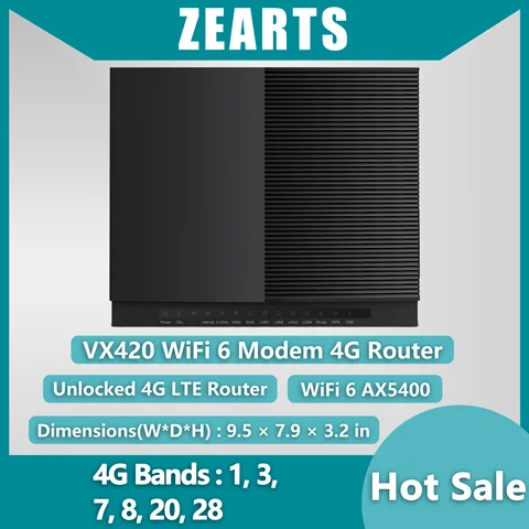 VX420-g2h tplink AX5400 하이브리드 와이파이 6 모뎀, VoIP 포함 4G 라우터, 박스 플러그 없음, 98% 신제품