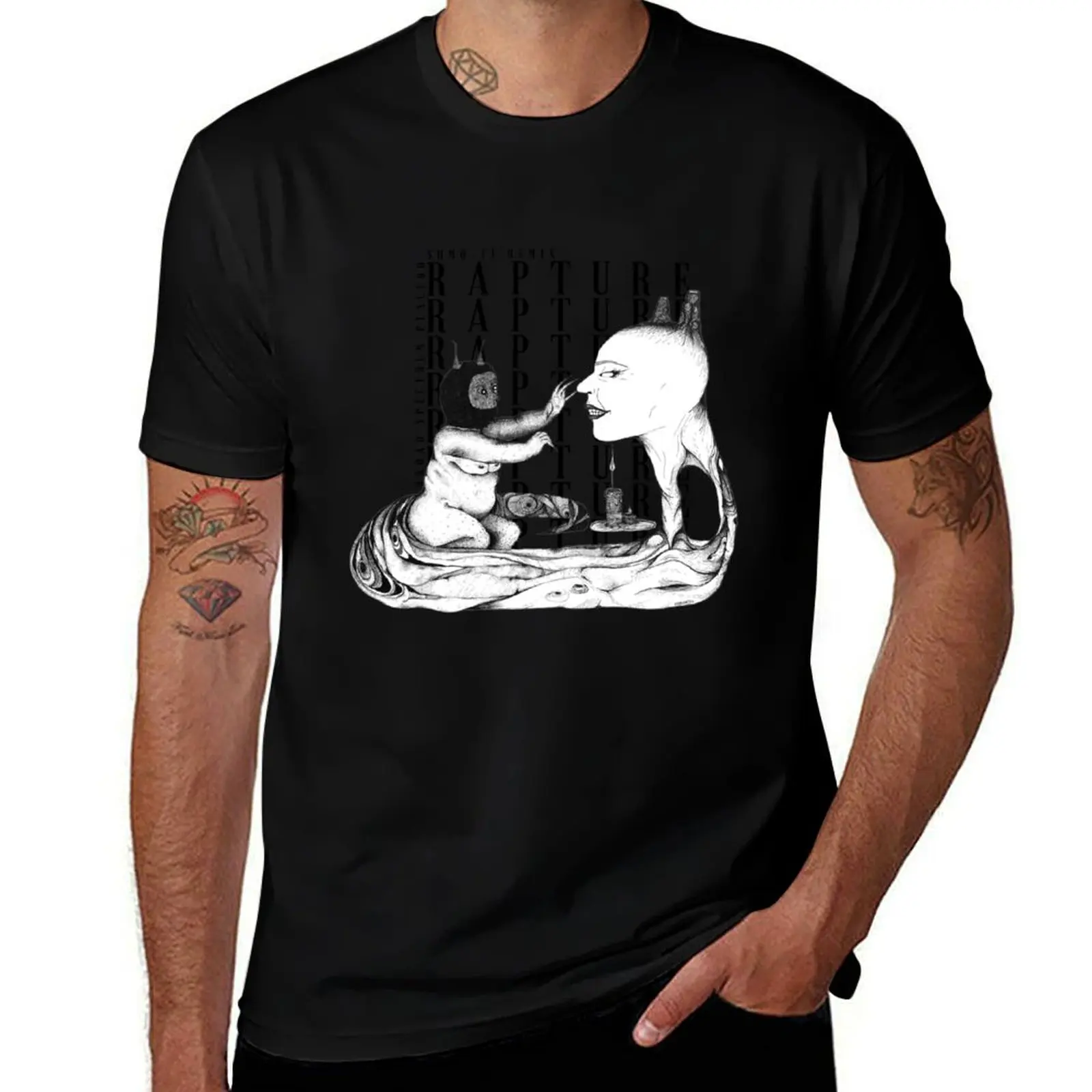 T-shirt Rapture BLK, haut d'été léger et respirant
