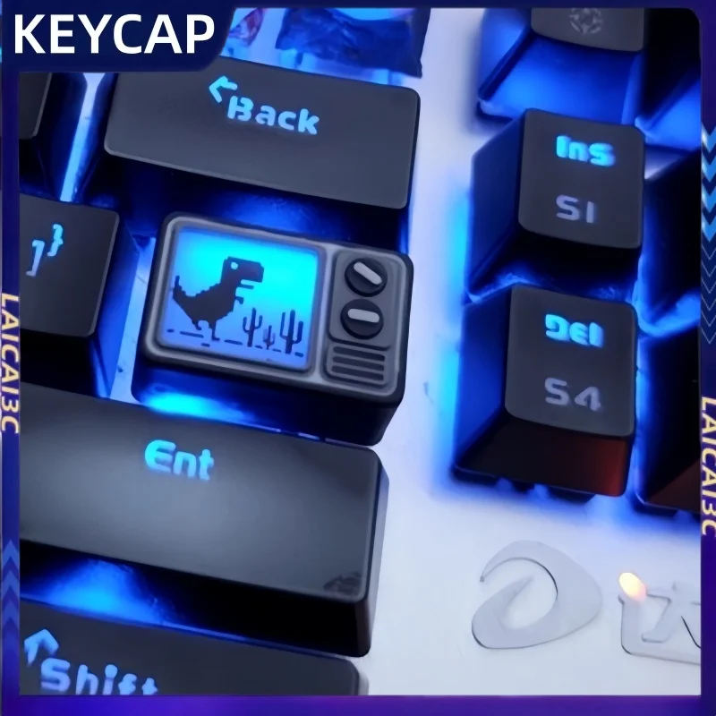 

Прозрачный механический колпачок для телевизора Rust Lake, одинарный креативный механический колпачок из смолы, индивидуальный подарок Esc