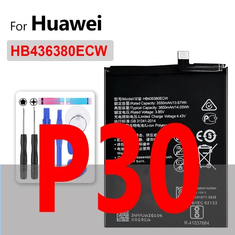 Battery for huawei P smart Z 2019/P9 P10 P20 P30 P40 (Lite mini Plus Pro 2017)/P9lite 2017 ELE-L09 ELE-L29 ELE-AL00 ELE-TL00