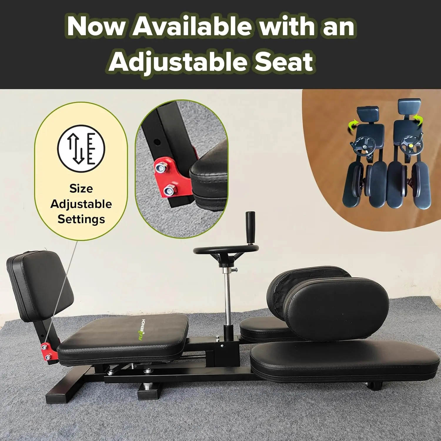 Yoga, Dance & Gymnastics, Upgraded Material, Hip Stretching Machine with Adjustable Seat to Improve Flexibility