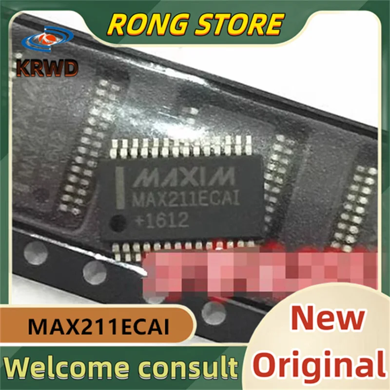 

2PCS MAX211ECAI New and original MAX211ECAI+T MAX211E SSOP28