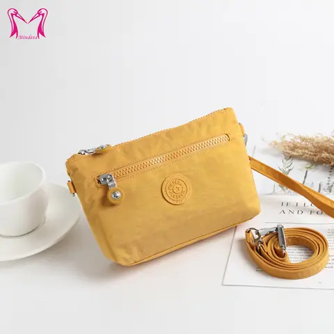 Minda-bolso pequeño de nailon para teléfono, Cartera de alta calidad, impermeable, a la moda, 8126
