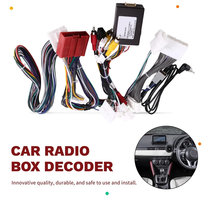 Super Sale Android Car Radio Canbus Box Decoder for Mazda 2 3 CX-3 CX-5 Atenza 16pin Wiring Harness Adapter Power Cable Plug