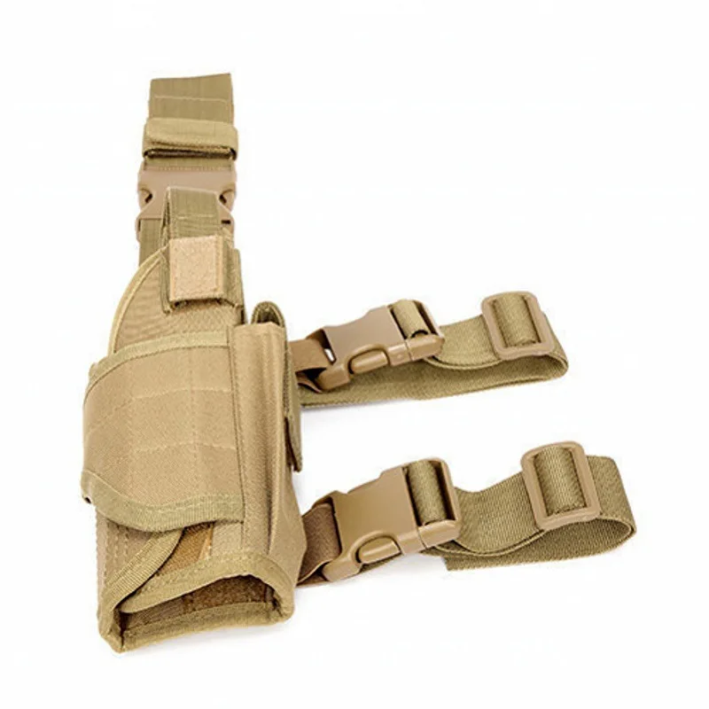 Camouflage Drop Leg Utility Pouch Adjustable Thigh and Belt Bag for Outdoor Training Tools and Everyday Gear view 4