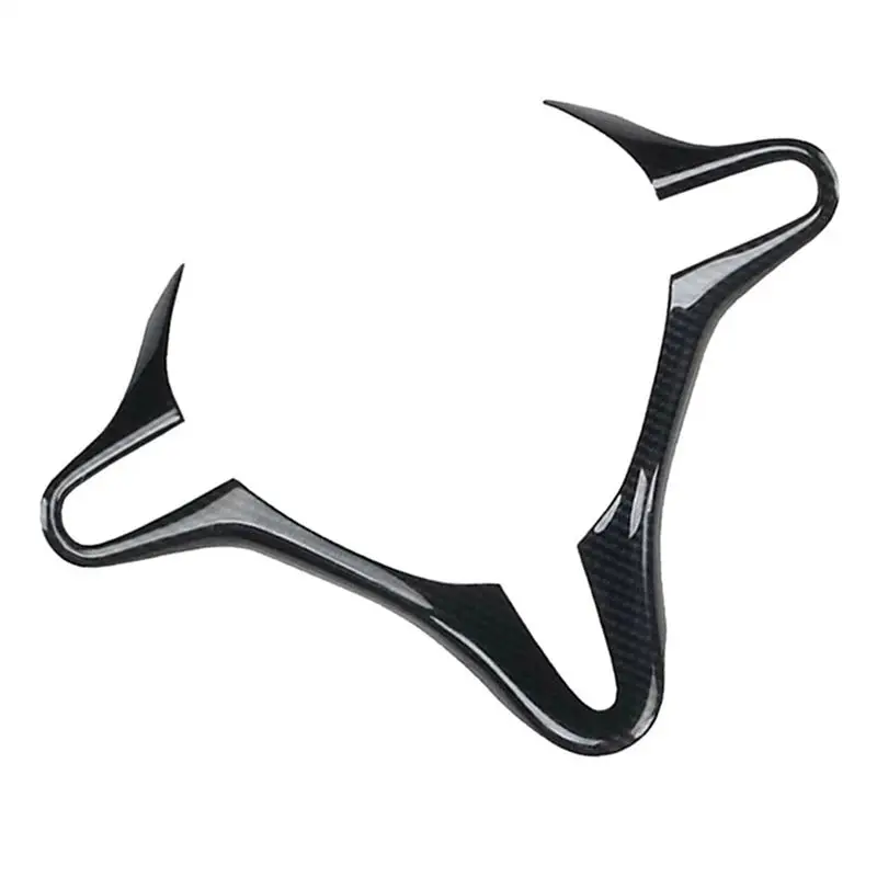 

A82M-For Honda Civic Steering Wheel Cover Trim ABS Carbon Fiber Steering Wheel Frame Stickers Bezel Left-Hand Drive
