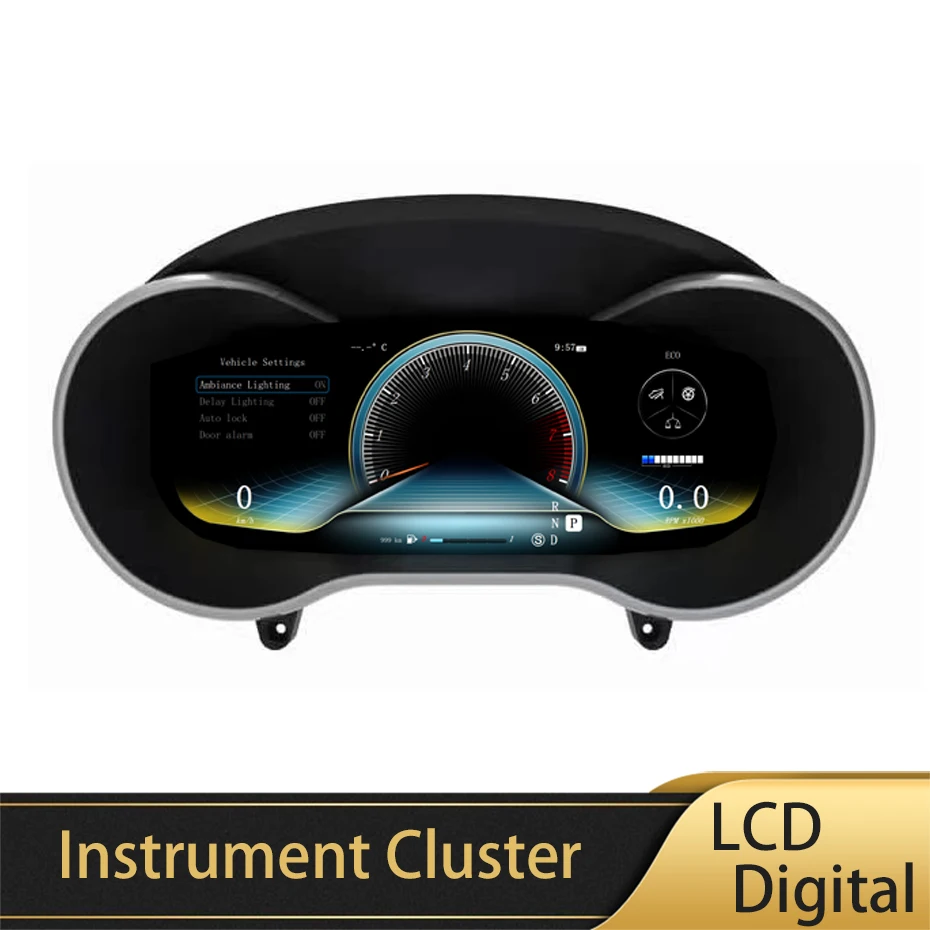 

12.3''LCD Digital Virtual Cockpit Instrument Cluster For Mercedes Benz C GLC W205 X253 NTG5.0 5.1 2015-2018 Display Dashboard