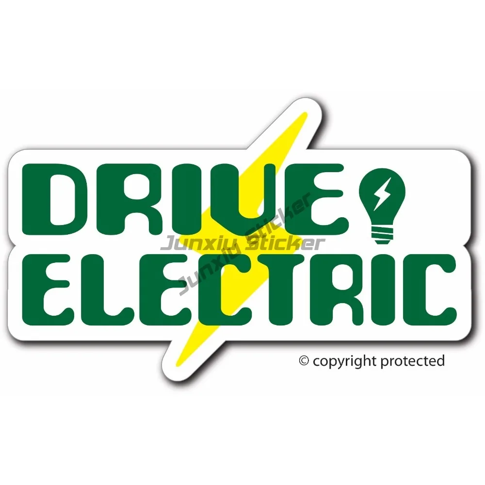 

Drive Electric Car Vehicle Ev Bumper Sticker Decal Vinyl Decals Adventure Motorcycle Stickers Accessories