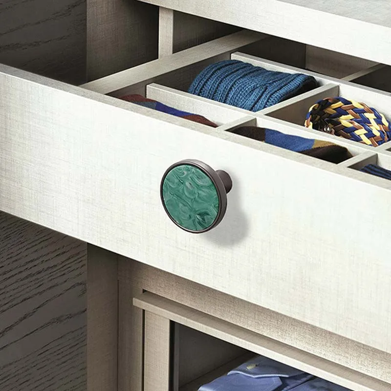 Nordic Stil Einfache Licht Luxus Shell Griff Kreative Marmor Schublade Schrank Kleiderschrank Einzigen Loch Kleine Griff Kommode Messing Kno