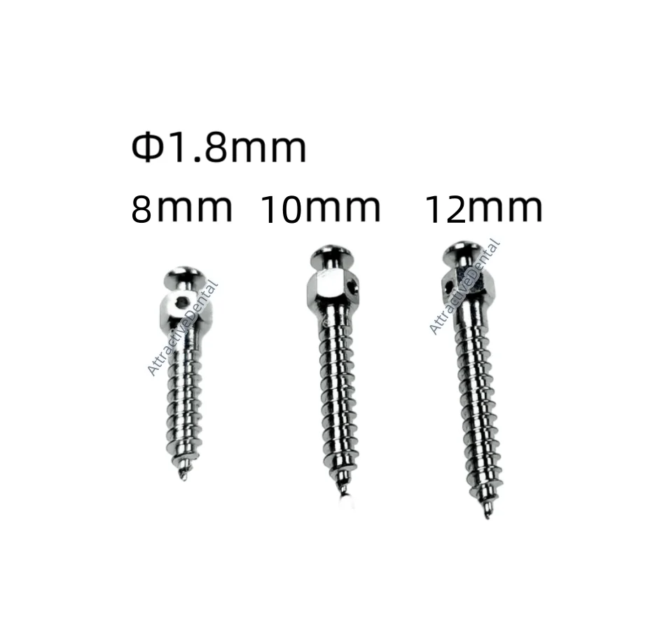 

5Pcs Dental Mini Screw Micro Implants Achor Screws Orthodontic Titanium Alloy 1.8mm