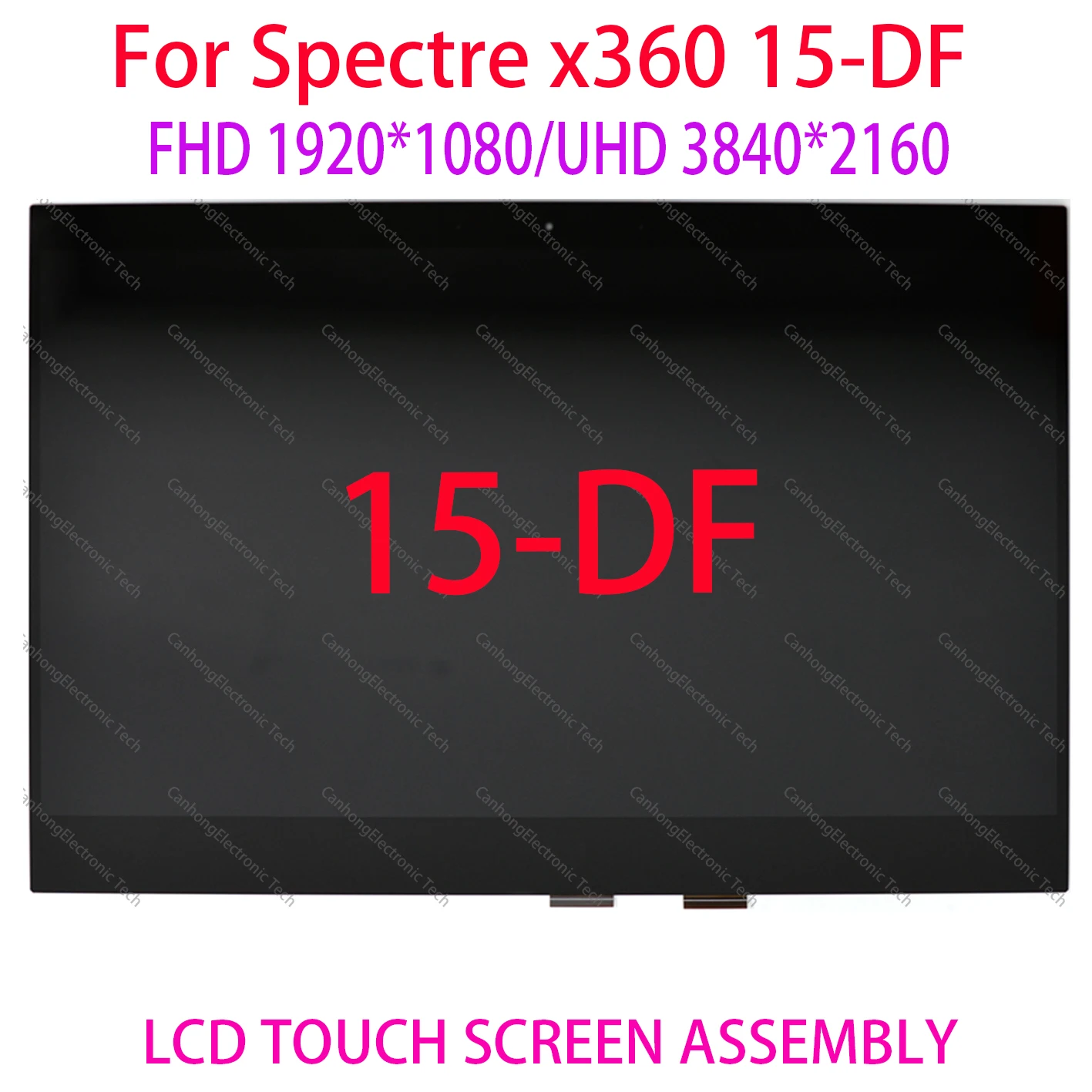 For HP Spectre x360 15 DF 15-df 15-df0003tx 15-df0008ca Laptop LCD Touch Screen Digitizer Replacement Assenbly L37646-001