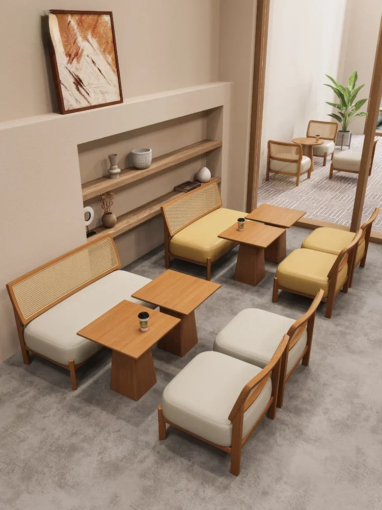 Time negotiation leisure table and chair combination milk tea shop coffee shop lounge area dessert baking shop seat sofa