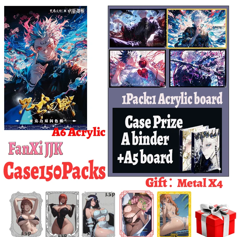 

2025 Original FanxiJJK Jujutsu Kaisen A6 Acrylic Boards Collection Card Gojo Doujin Acrylic Painting Rare Booster Hobby Gift