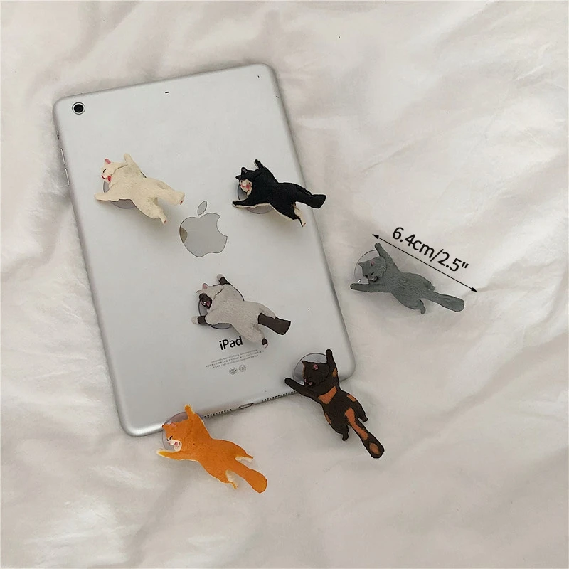 Cute Cat Phone Holder Cute Desktop Sucker Stand Tablet Stent Table Ornaments Cellphone Holder Stand For IPhone Samsung Xiaomi