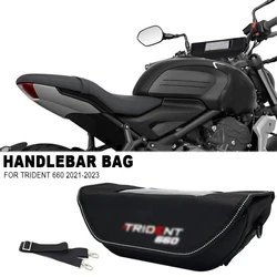 Bolsa de almacenamiento para manillar de motocicleta Trident 660 2021-2023, impermeable y a prueba de polvo