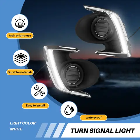 LED DRL Daylight Daytime Running Lights Front Fog Light Lamp for Mitsubishi Attrage Mirage G4 2012-2015 8 best sales mirage g4 - №7