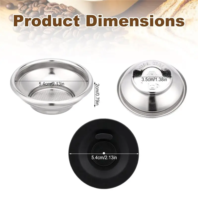 ABMH-Espresso Backflush Cleaning Disc With Single-Cup Water Filter Basket For Breville Sage Machines view 6