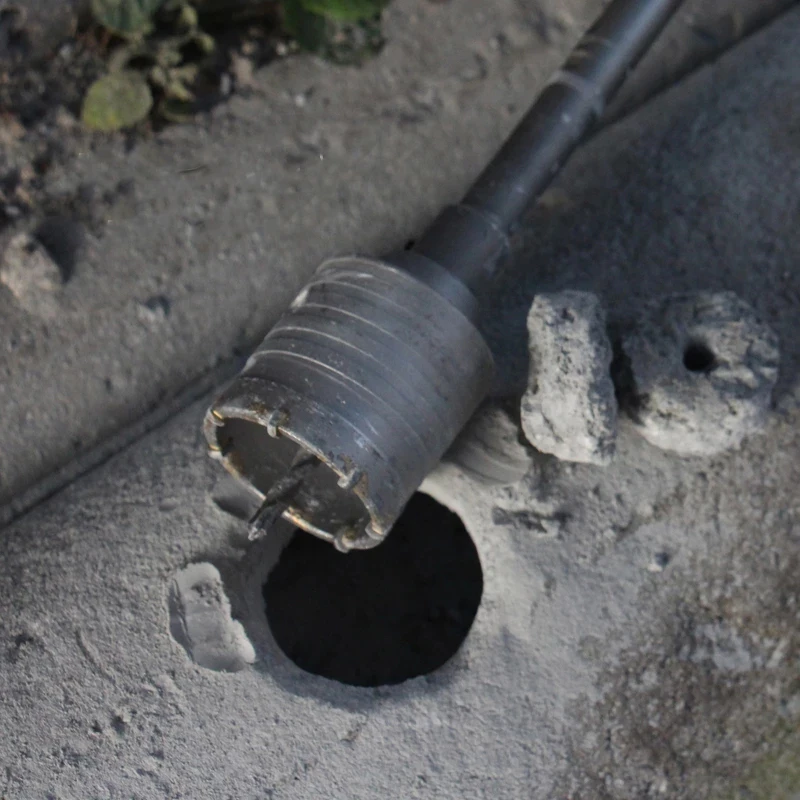 Imagem -02 - Broca Elétrica de Núcleo Oco 160 Haste 30450 mm para Tijolo Cimento Parede Tubo Pedra