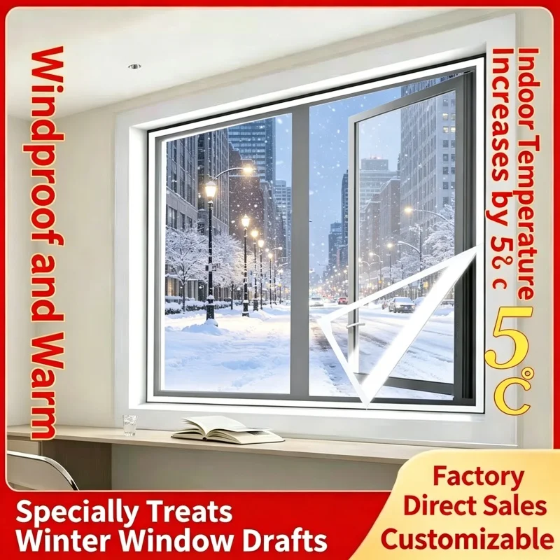 New winter window windproof and warm sealing plastic cloth