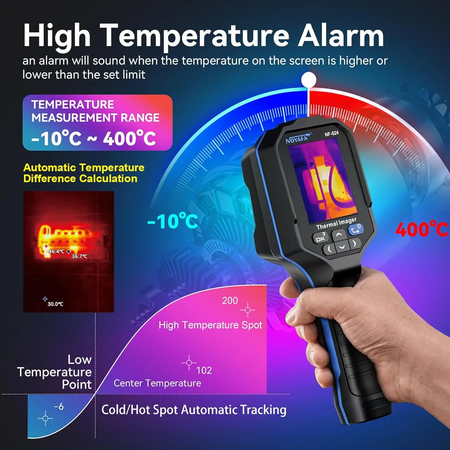 NF-524 Thermal Imaging ca me ra 120x90 IR Resolution Thermal Imager la ser Pointer 2.8