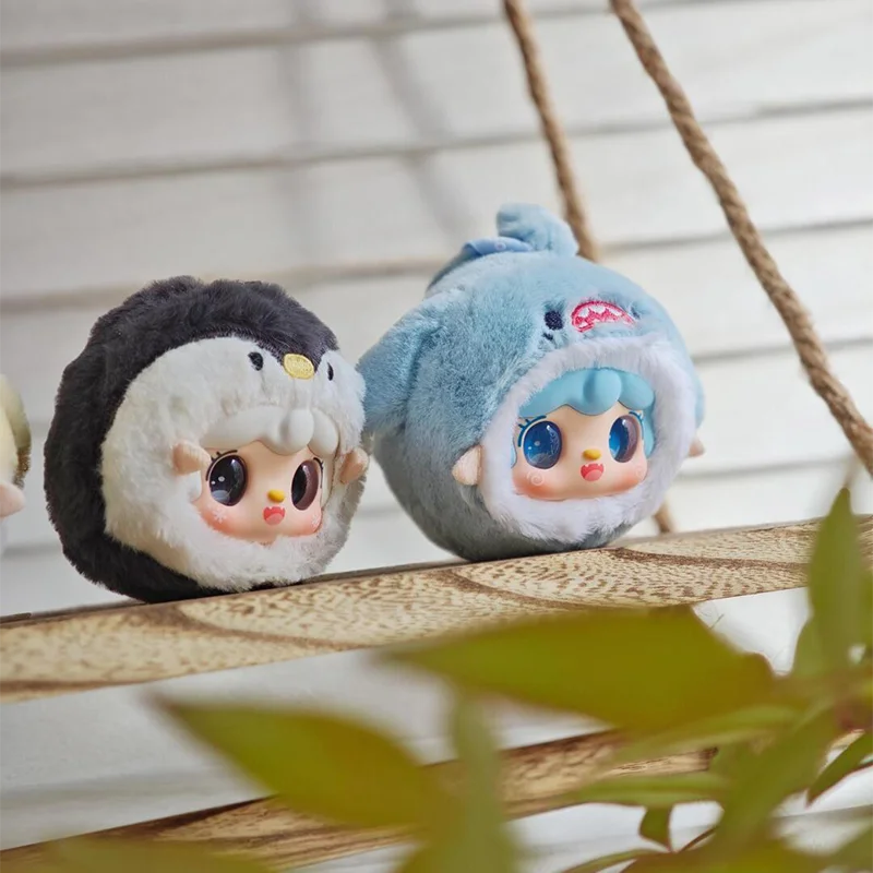 

New Yooki V6 Mini Ocean Baby Plush Series Blind Box Cute Doll Anime Action Figure Pendant Mystery Box Surprise for Girl Gift Toy