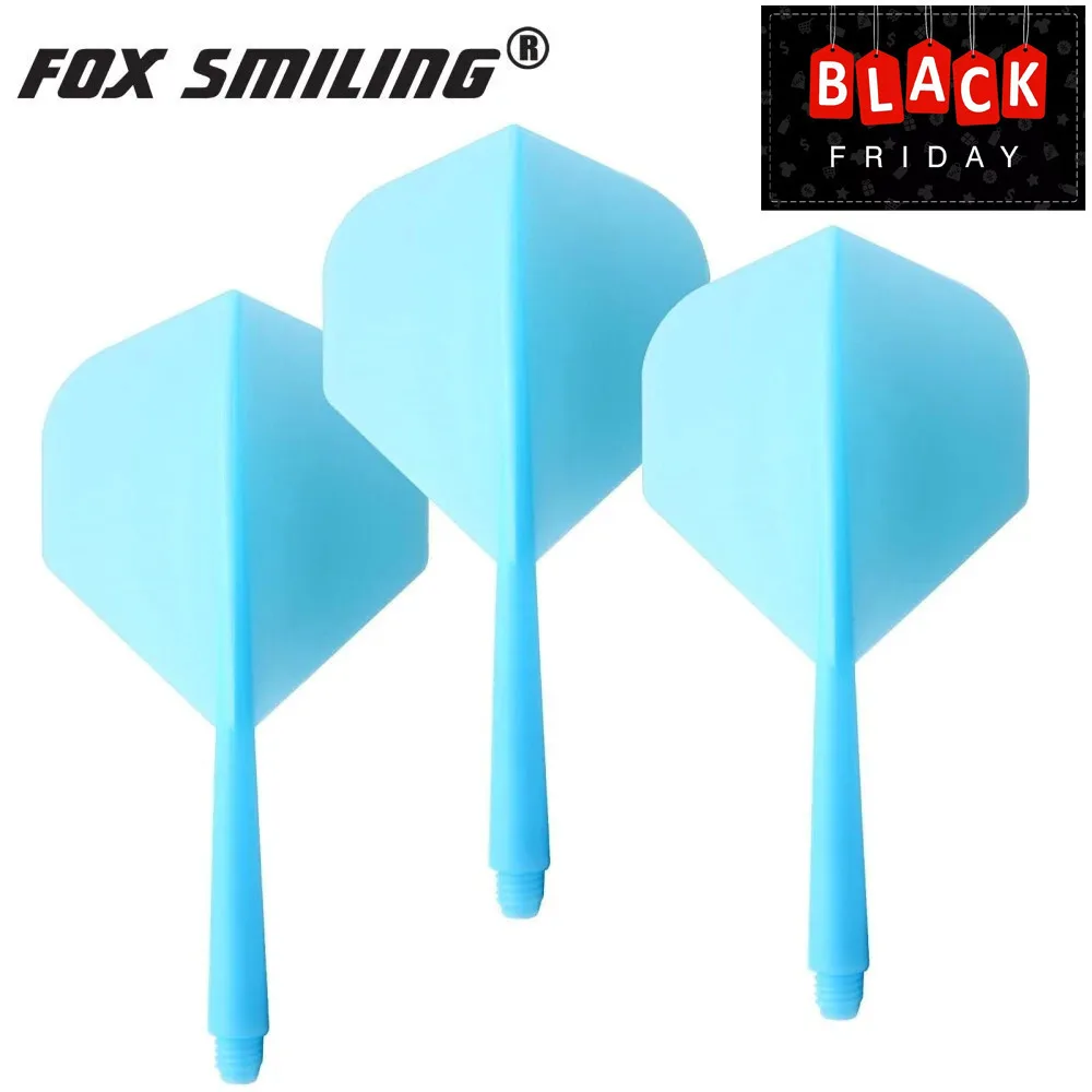 Fox Smiling 3pcs Dart Flights And Shafts 2BA Screw 2 in 1 Dart shaft Durable Anti-fall PA Series Professional Dart Accessories