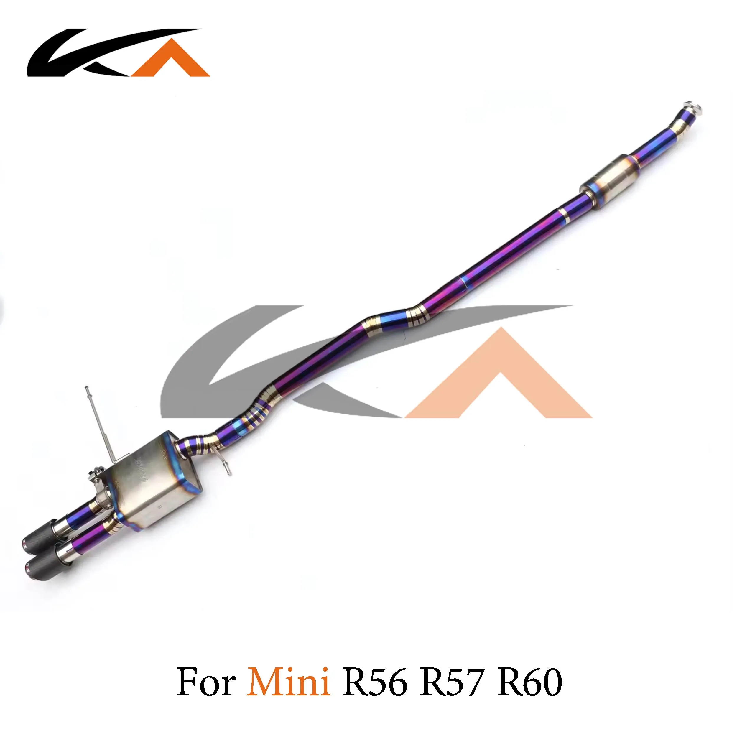 KA Tuning exhaust system titanium alloy catback for Mini Cooper S R56 R57 R60 rear section performance parts muffler valve