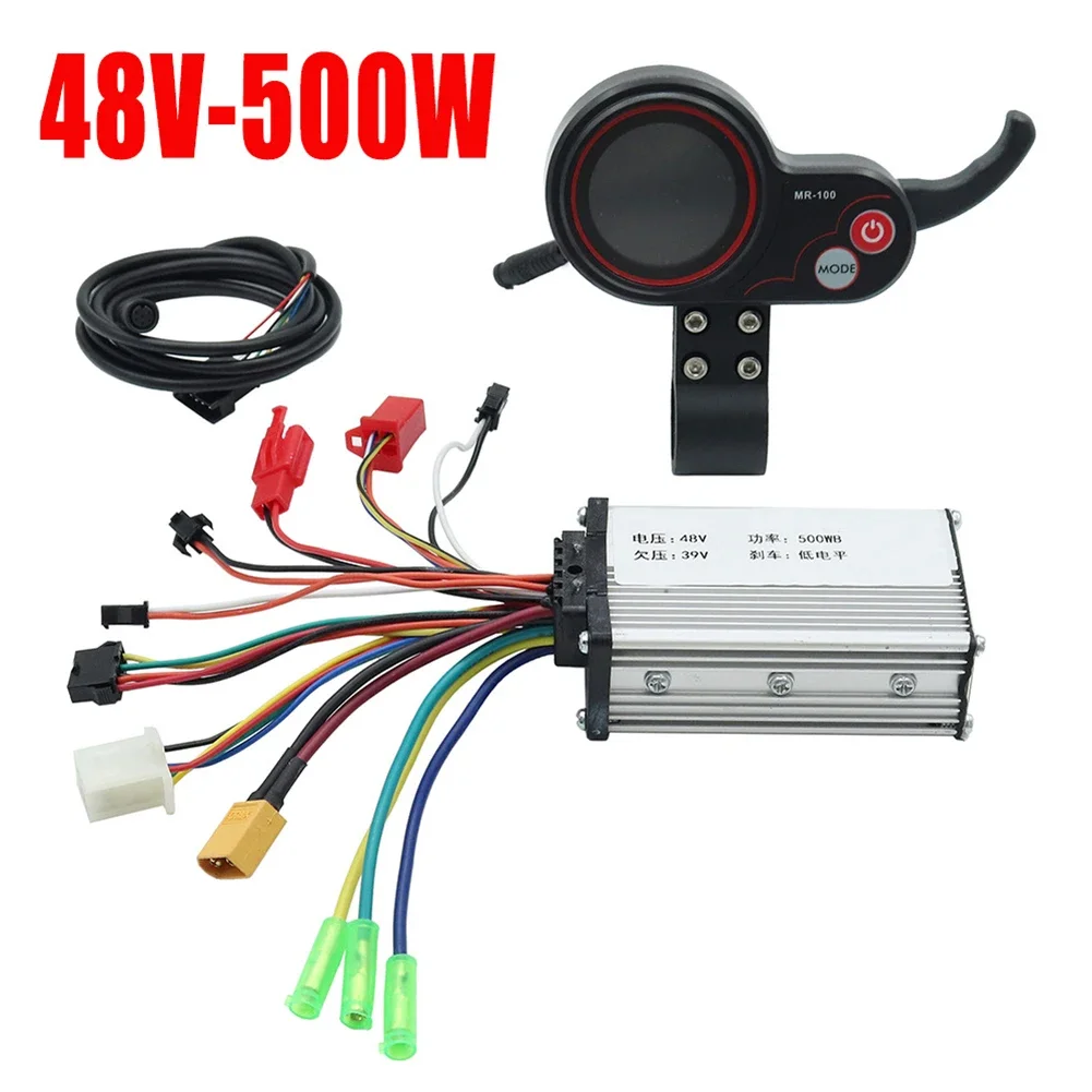 500W 36V/48V Motor Controller MR-100 LCD 6PIN Display Cable Kit for 10 Inch Kugoo Electric Scooter Accessories