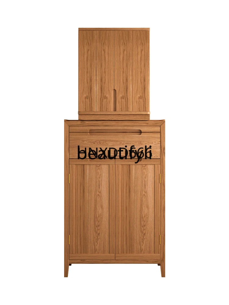 

Cherry wood Buddhist niche with door new Chinese vertical cabinet Buddhist table household incense case ancestor altar cabinet