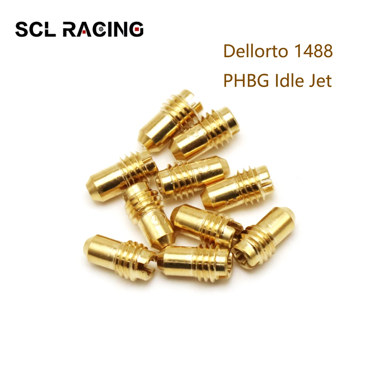 SCL Racing 10pcs Dellorto PHBG Idle Jet for 1488 Dellorto PHBG PHBD MA MB UA UB(30-80)(55-80) Slow Jet Pilot Jet